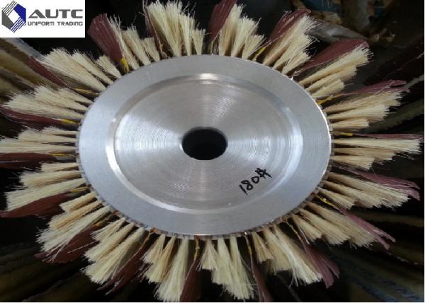 Sisal +Sandpaper Mixture Wire Wheel Brush , Small Wire Brush PP Steel