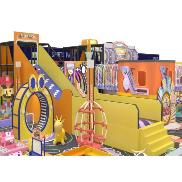 Custom Pastel Luxury Indoor Play Equipment Soft Play System for Home Villa