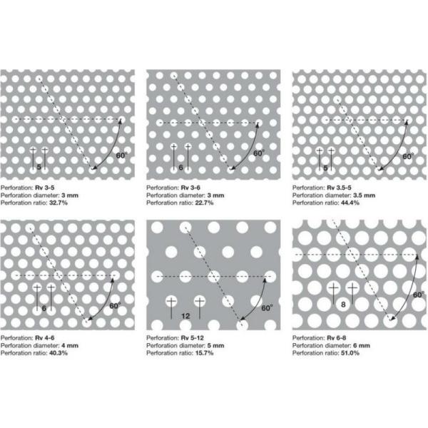 Round Hole Hot Dipped Galvanized Decorative Perforated Metal Panels Mild Steel / Carbon Steel
