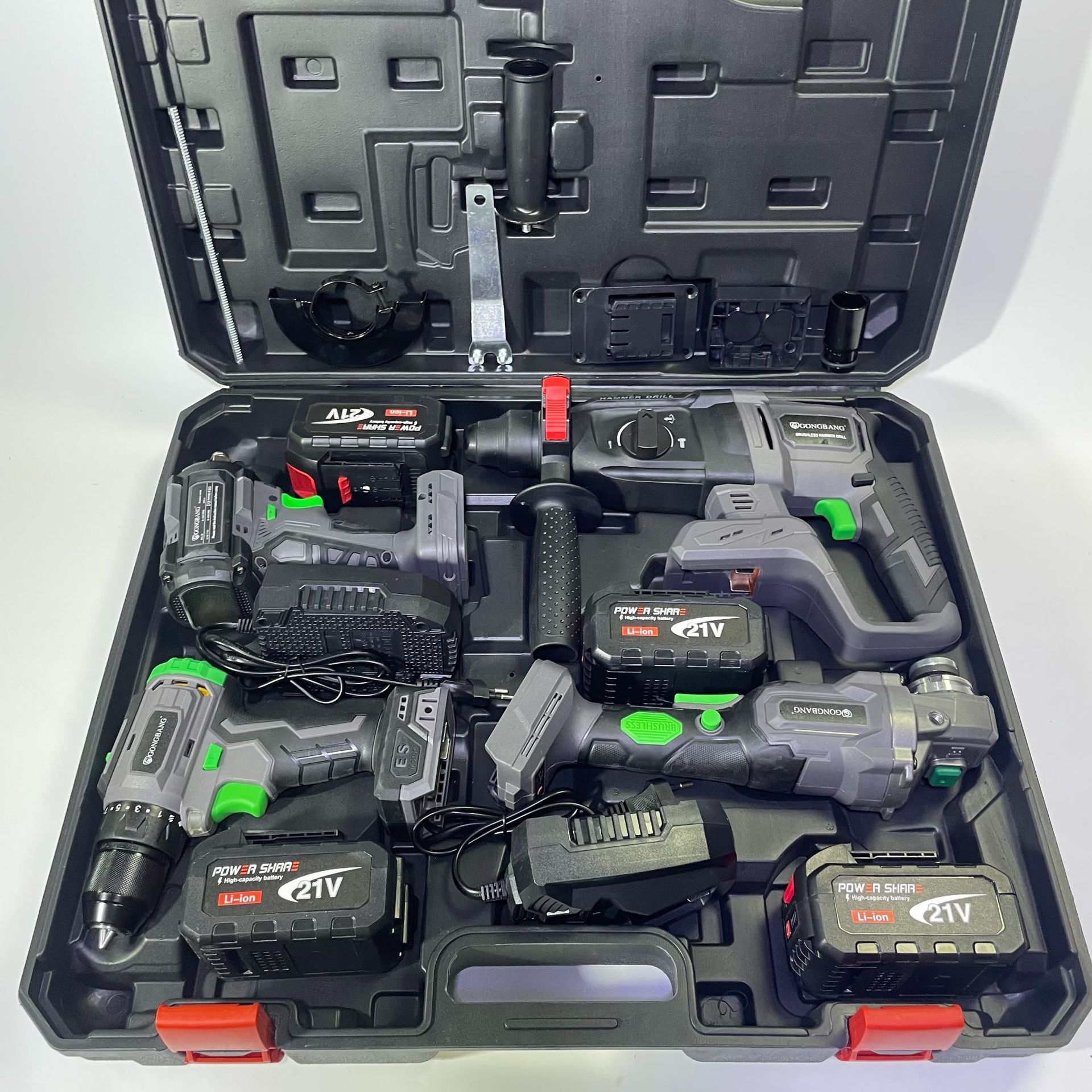 Wholesale 4-in-1 Cordless Power Tool Set Jobsite Powerful Wrench Drill Angle Grinder Machine
