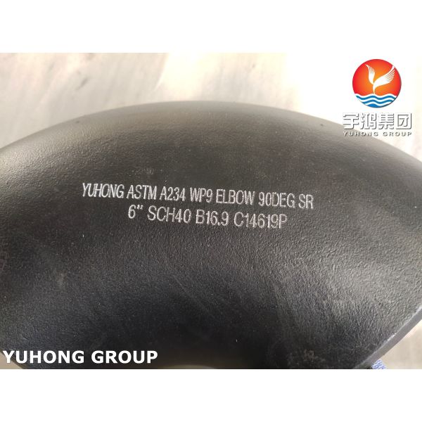 ASTM A234 WPB High Strength Carbon Steel 90° Elbow Butt Weld Elbow Long Radius (1.5D) for Oil, Gas and Water Pipeline Systems