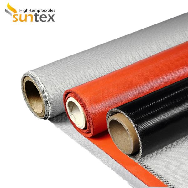 Tecido de fibra de vidro revestido de silicone para cobertor de incêndio de carro Ev Equipamento de segurança de cobertor de incêndio de veículo elétrico