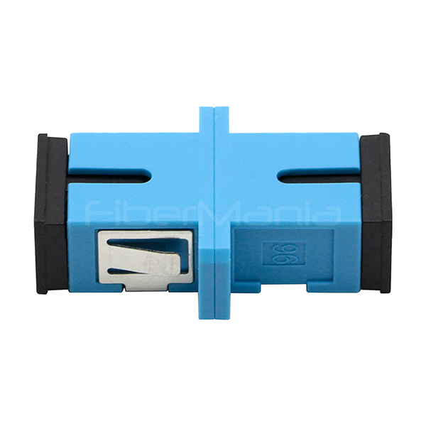 Simplex Plastic Fiber Optic Adapters SC To SC Fiber Coupler Blue