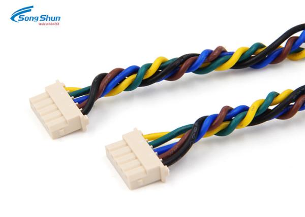 Chassis Electrical Wiring Harness 2.5mm Customized Connector 187 4.8x0.5 Terminals