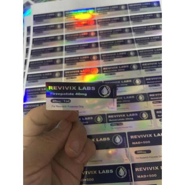 Retatrutide 30mg 2ml injection vial labels for subcutaneous injection