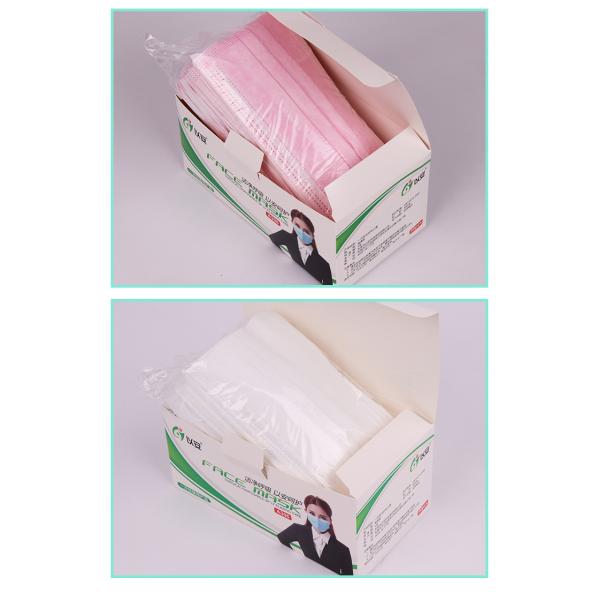 Adult Medical Antibacterial CE Earloop 3 Ply Face Mask