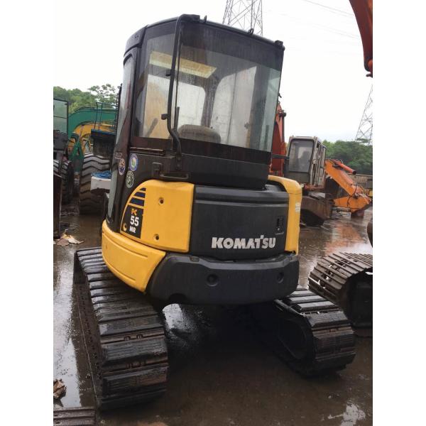 12V Voltage Used Earth Moving Equipment Komatsu PC55MR With Rubber Track