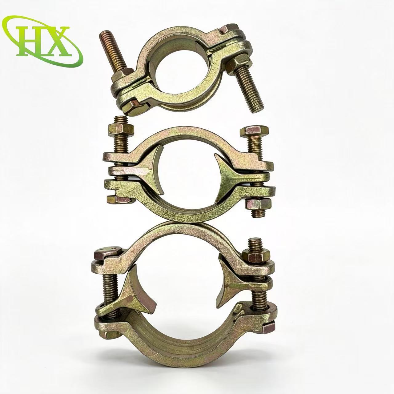 Durble carbon steel heavy duty clamps double bolt clamps