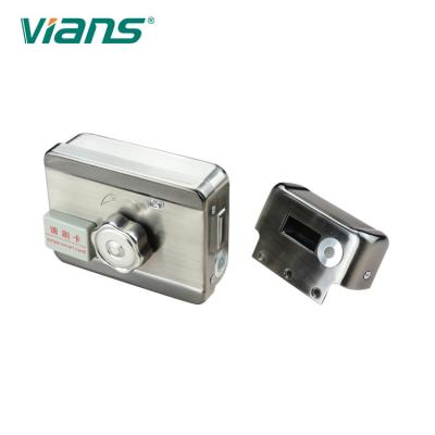 Intelligent Electric Rim Lock Fail Secure Single / Double Cylinder CE FCC Approval