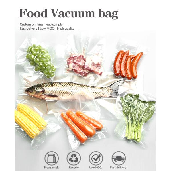 Сумка нейлона 200 микронов для полиэтиленовых пакетов 2kg 5kg рыб мяса свинины говядины еды упаковывая