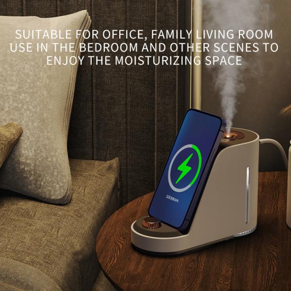 10W Wireless Charger Phone Holder Cool Mist Air USB Ultrasonic Humidifier