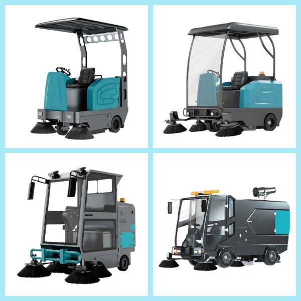 Large scale driving floor washing machine for commercial mall factories