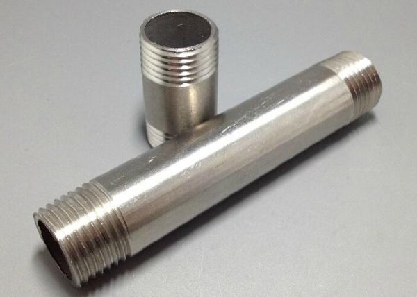 Seamless Stainless Steel Threaded Pipe , 24mm ASTM A312 Round Seamless Stainless Tube