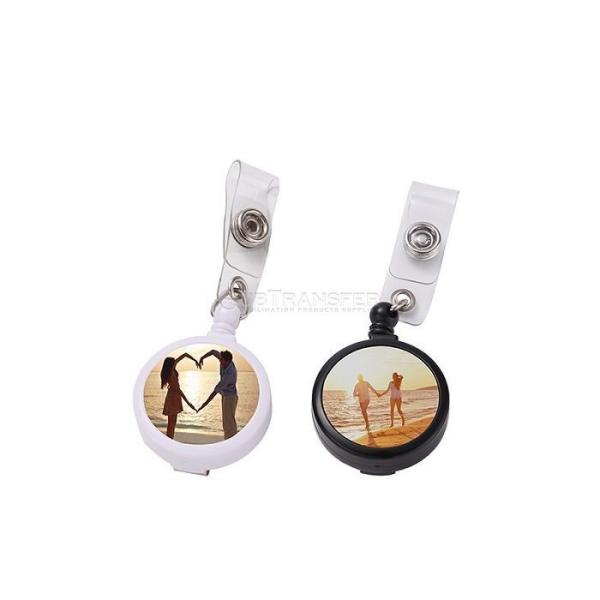 DIY Custom Sublimation Badge Reels Retractable Badge Holder ID Card Holder Clip for Student Nurse Doctors