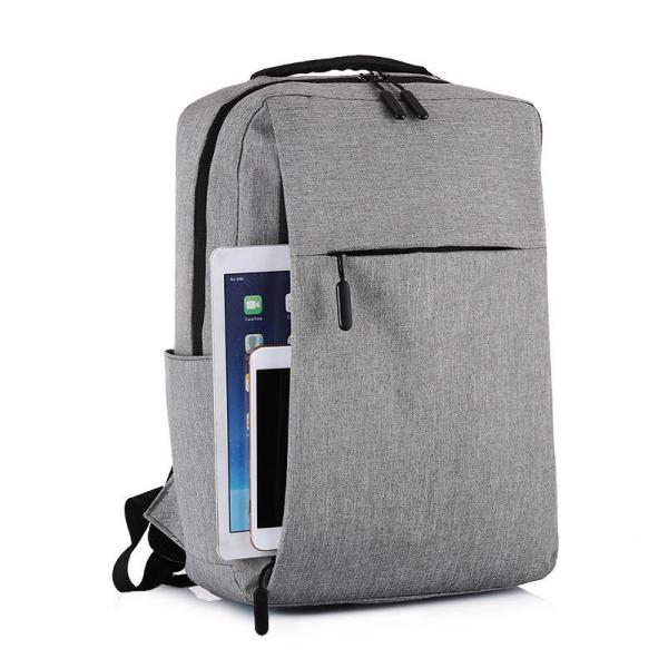 Black Custom Logo Unisex Ergonomics Anti Theft Smart Nylon Laptop Backpacks with USB