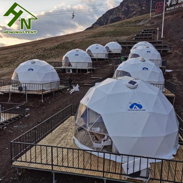 Factory Price Luxury Outdoor Hotel Liviing Geodesic Dome Glamping Tent Houses For Sale