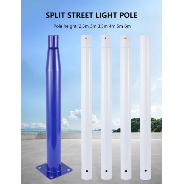 3m 4m 6m 8m Street Light Pole Garden Aluminum Stepped ODM For Outdoor