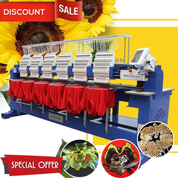 Like barudan embroidery machine HO1506H 400*450mm 15 needles china best 6 head embroidery machine for cap t-shirt flat
