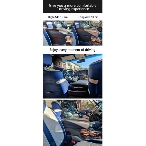 Black Aftermarket Car Interior Armrest Patrol Y62 ODM 18 19