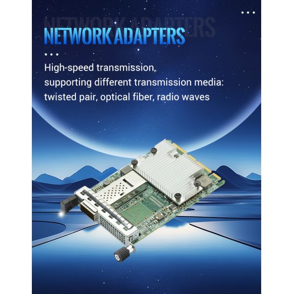 ConnectX-7 100GbE Ethernet Network Card with PCIe 5 Interface and Low Latency 0.8 for AI Cloud Computing HPC