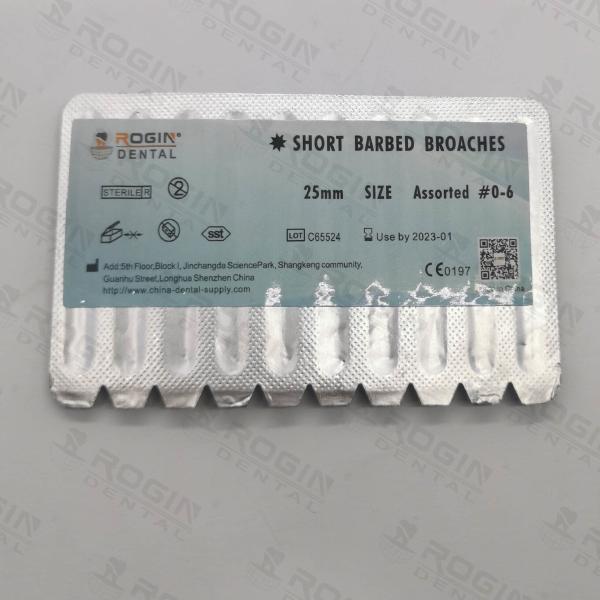 Stainless Steel Barbed Broaches Dental Endo Files With An Optional Sterilization