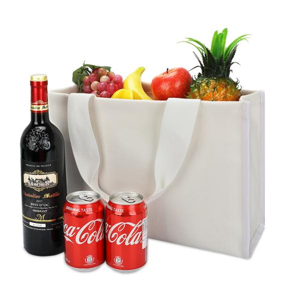 Canvas Tote Bag Eco Friendly Shopping Bags Retail Heavy Duty Thick Bottom 4x4x10
