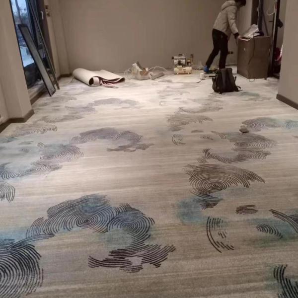 Hotel Wall to Wall Commercial Flooring Machine Made Fire Proof Carpet for Decorative