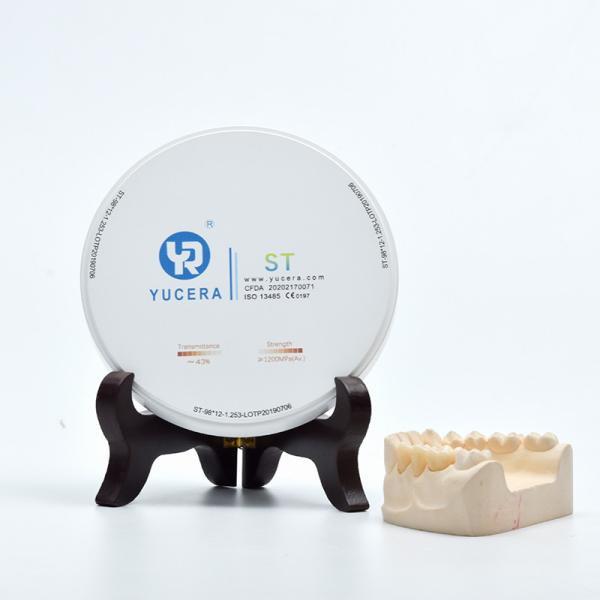 Placa dental 6.05g/Cm3 da zircônia do ST de Yucera nenhuma pressão Isostatic fria da irritação