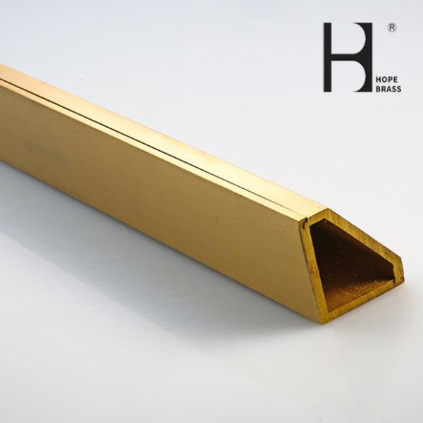Triangle Decorative Materials  Decorative Copper Alloy Extrusion Brass Extruding Profiles 5~180mm C38500 C3604 C3605