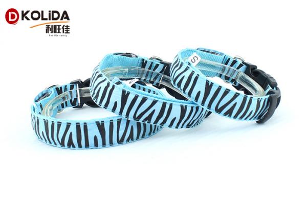 LED Light up Dog Pet Night Safety Collar LED Bright Flashing Adjustable Nylon Collar