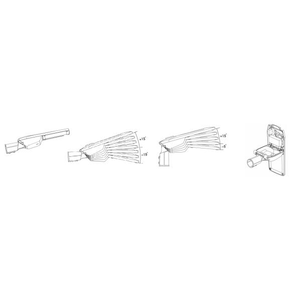 New Street Light Waterproof IP66 IK09 Die-Casting Alumium 30W-240W 5-10 Years Warranty Used In Roadways, streets and residential areas