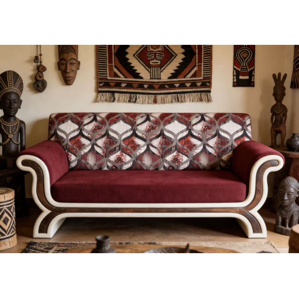 East African Safari Chic Print Velvet----