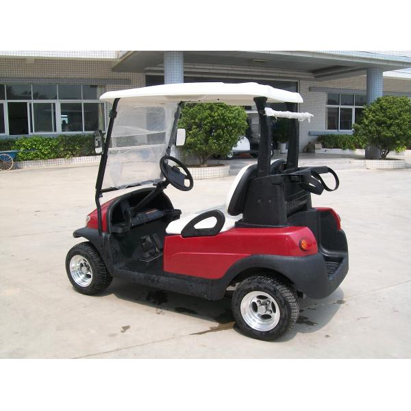 Автомобиль автомобиля 48V гольфа троянской батареи красного цвета мини электрический дефектный