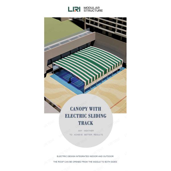 Warehouse Electric Sliding Shed Outdoor Remote Control Stadium Awning Movable
