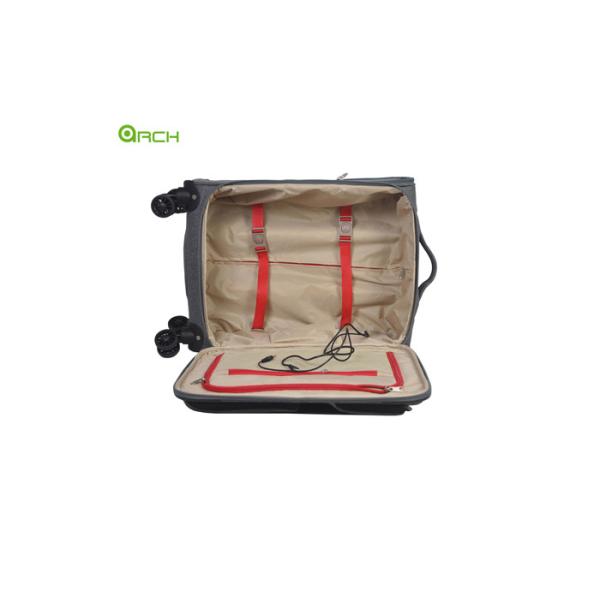 Snowflake Trolley Carry-on Checked Luggage Bag With Spinner Wheels