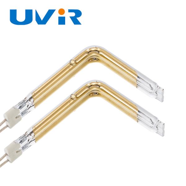 Tubo de elemento de calefacción infrarrojo recubierto de oro 150-6000W 45-480V