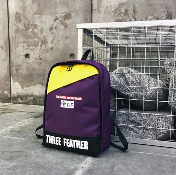 2018 summer fashion new trend outdoor backpack fashion letter printing contrasting casual backpack
