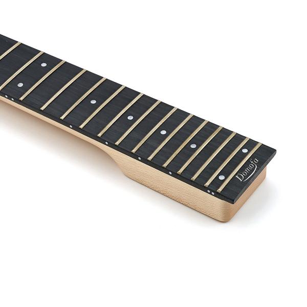 Easy To Install 24 Fret Guitar Neck Headless Bass Neck 22.16 Inches Length
