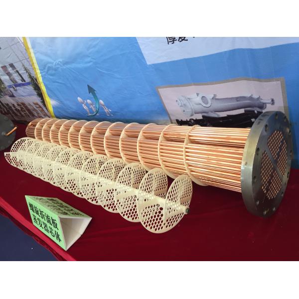 304L Stainless Steel Condenser With Brine Tube Medium , Brass Brazing Connection