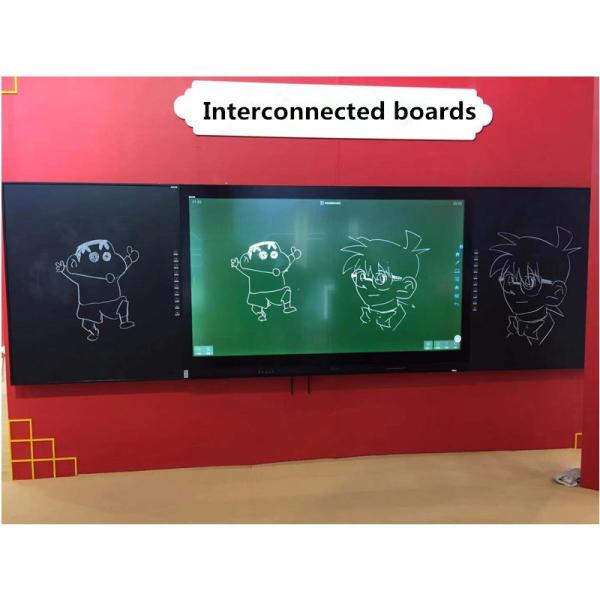 75 inch Intelligent Blackboard with Recordable Interactive side boards For School