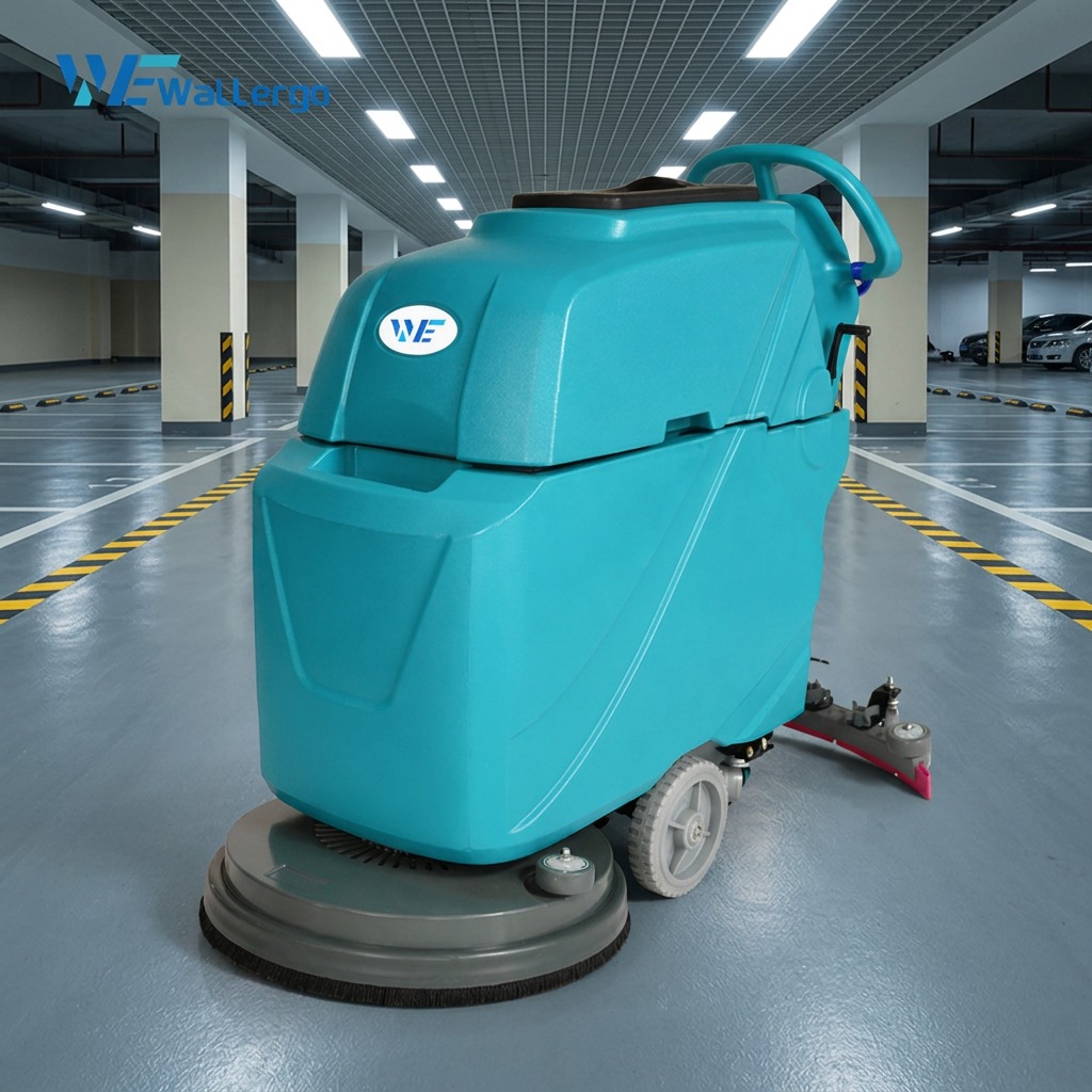 200AH Lithium Battery Walk-behind Floor Cleaning Machine Industrial Floor Scrubber Mop Wiper Machine