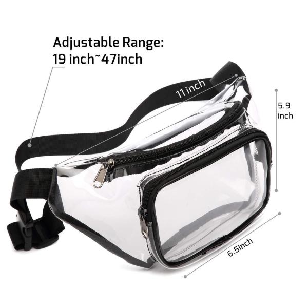 Custom Outdoor Water Proof PVC Clear Fanny Pack OEM/ODM Perfect for Men and Women on the Go