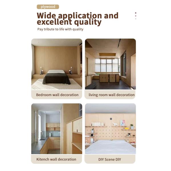 Hotel Grade Pine Main Material 6/9/12/15/18mm Commercial Plywood for Packing at Best