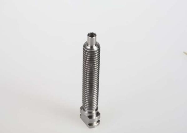 Micro Machining CNC Precision Machining Parts , Spline Hollow Screw Bolt With Square Head Knob