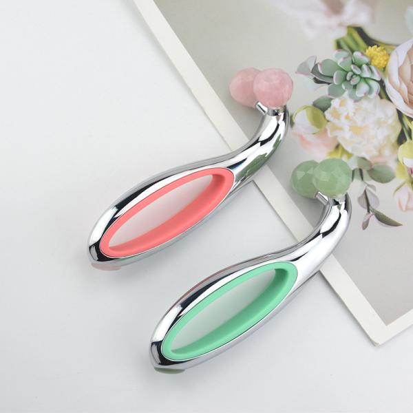 Electric Gemstone Anti Wrinkle Face Roller V Shape Massager For Face