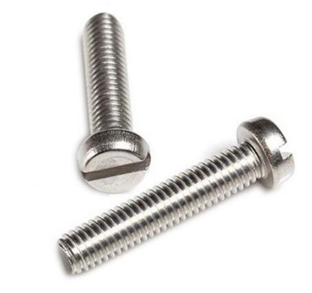 A2 A4 DIN85 Slot Pan Head Socket Screw  Surface Finishing 6h Tolerance ISO10664