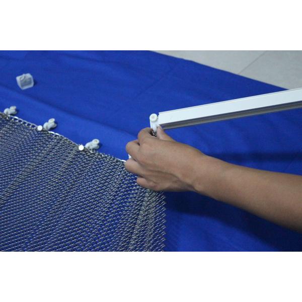 Aluminum Hanging Metal Coil Drapery / Curtain Product 1.5mm