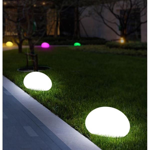 Outdoor Garden Stone Solar Lawn Light Ground Plug Colourful LED Solar Lights