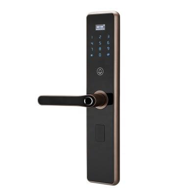 Keyless Swipe Card Fingerprint 70mm Smart Electronic Lock 8 AA batteries