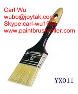 Paint brush Natural pure bristle Chinese bristle synthetic mix wood handle factory made 1 inch PB-008